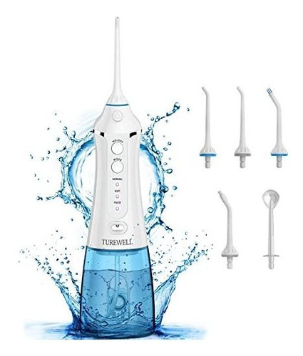 Turewell Irrigador Bucal Dental Con Hilo Dental De Agua, 10.