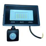 Proyector Sensor Reflector Led 20w Con Sensor Ip65 Luz Fria