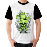 Camiseta Camisa Chapeleiro Sample Text Rock