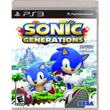 Sonic Generations Ps3 Usado Com Nota Fiscal Mídia Física