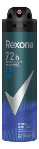 Kit C/10 Desodorante Rexona Aerosol Active Dry 150ml