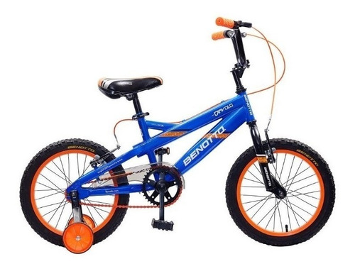 Bicicleta Diavolo Cross Acero R16 Niño Ruedas Azul Benotto