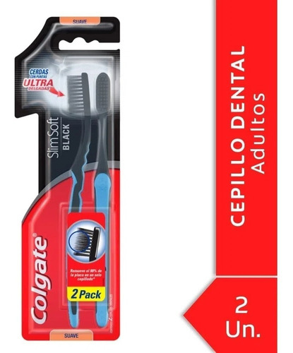 Cepillo De Dientes Soft Black Ultra Suave Colgate X2 