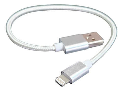 Cable Corto Para iPhone Usb Datos Reforzado Microcentro