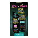  Kit Shampoo Y Acondicionador Novex Santo Black