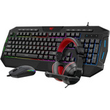 Combo Gamer Teclado Mouse Diadema Pad Mouse Havit Kb501cm