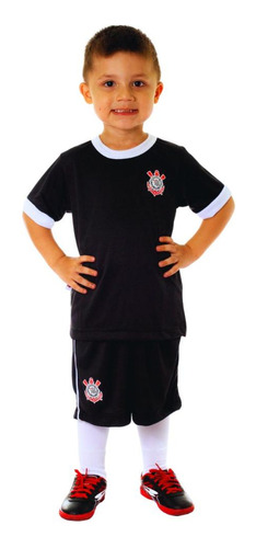 Conjunto Infantil Corinthians Uniforme Artilheiro Oficial