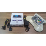 Super Nintendo Com Controle Arcade 