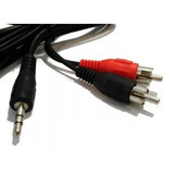 Cable De Audio - Plug 3.5 St M A 2 Rca M 8 Mts