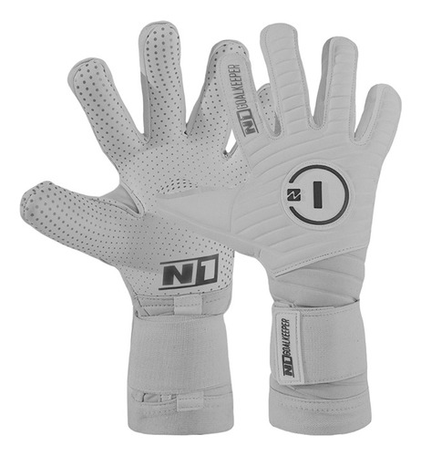 Luva De Goleiro Profissional N1 Sirius White