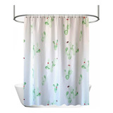 Cortina Para Baño Teflón Estampada 180x200 Flower Cactus