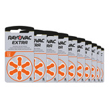 Rayovac - Batera Para Audfonos (tamao 13, 10 Paquetes De 6 C