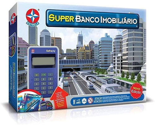 Jogo Super Banco Imobiliário Com Maquina Original - Estrela