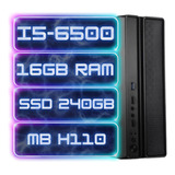 Pc Slim Desktop Mini Intel I5-6500, 16gb Ram, Nvme256gb