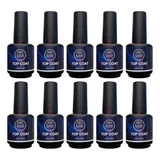 Kit 10 Top Coat Lirió Unhas Led Uv Extra Brilho Gel Acrigel