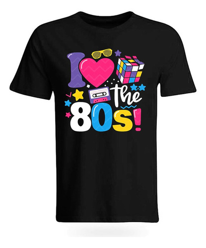 Playera Camiseta I Love 80s Amo Los Ochentas Unisex + Regalo