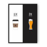 Placa Quadro Mdf 40x50cm Cozinha Café Am Vinho Pm Cerveja