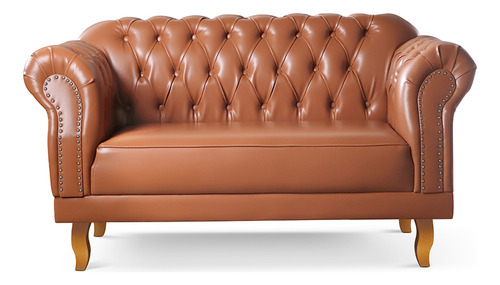 Sofá Clássico Vintage Chesterfield 2 Lugares