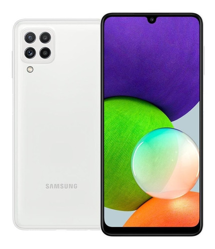 Smartphone Samsung Galaxy A22 Tela 6.4 128gb 4 Gb Ram Branco