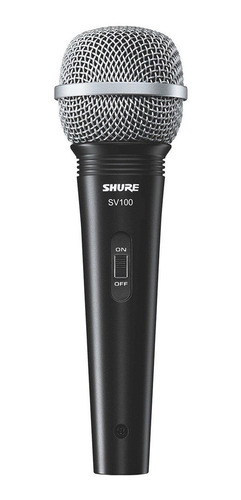 Microfone Mao Dinamico Com Fio Cardioide Novo Shure Sv100