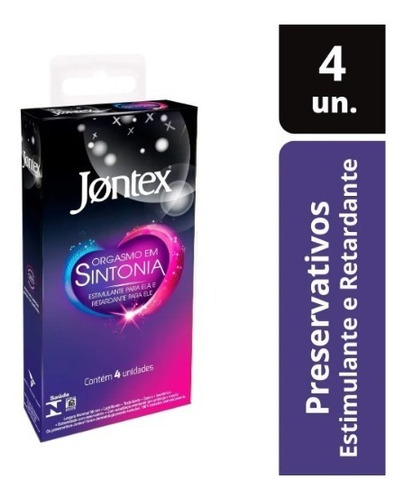 Preservativo Jontex Orgasmo Sintonia (kit 4x4=16camisinhas)