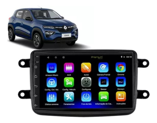 Central Multimídia Android Renault Kwid 2017 2018 2019 2020