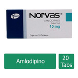 Norvas 10 Mg Caja Con 20 Tabletas
