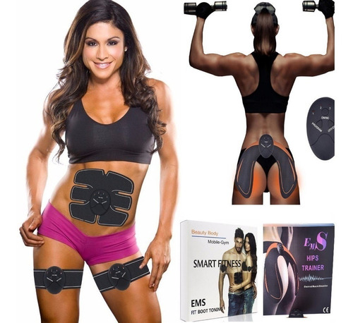 Electro Estimulador Kit X2 Gluteos + Abdomen Brazos Pierna