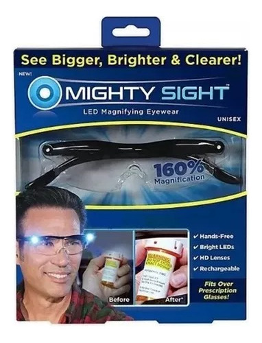 Lupa Tipo Gafas Con Luz Led - Mighty Sight