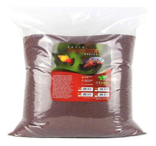 Substrato Vermelho Mbreda Terracota 20kg Realça Coloração