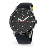 Reloj Q&q Hombre Fechario Completo Aa38j502 De Lujo