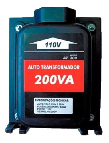 Autotransformador De Voltagem 200va 140w 110/220v E 220v/110