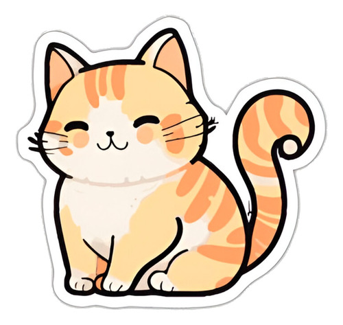 Sticker Para Carro Nuevo Vinil 16 Cm Gatos