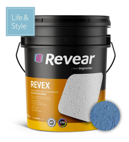 Revear Revex Revestimiento Texturado Interior / Exterior Colores Suaves X 25kg - Prestigio 