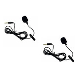 Microfono Solapa Lavalier Clip Celular Pc Auxiliar 3.5mm Color Negro