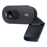 Webcam Logitech Usb Hd 720p 30 Fps Com Microfone