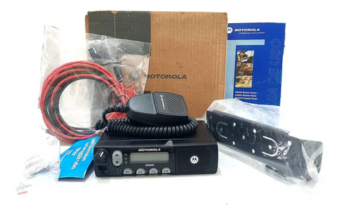 Rádio Motorola Em400 Vhf 32 Canais 45w 136-174mhz Completo