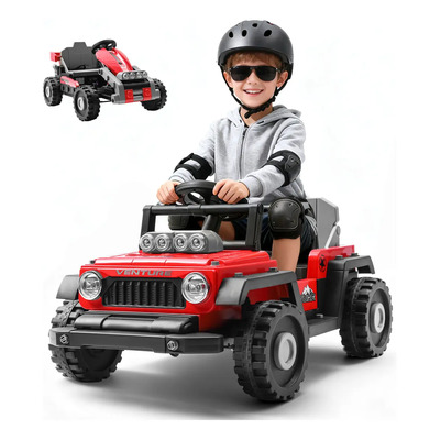 Honey Whale 808 Carro Electrico Para Niños Montable Control Rojo