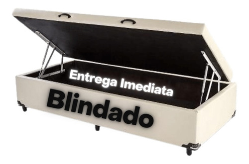 Cama Box Bau 0,78 Blindado 78x188x42 ( Super Reforçada )