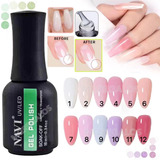 Esmalte Gel Navi Uv Led Base Correctiva Kapping Colores Nail