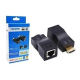 Extensor Adaptador Hdmi Via Cabo Rj45 30 Metros Cat 5e 6