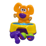 Brinquedo Para Bebe Bate Dog Com 2 Bolinhas E Martelo 