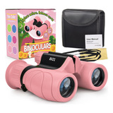 Binocular Para Ninos 8x21 Reforzado Con Goma Color Rosa