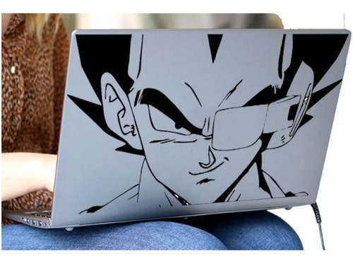 Calcomania Laptop Portatil Vegeta Goku Dragon Ball Stiker 