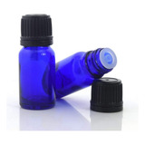 Gotero Vidrio 15 Ml  Azul Cuenta Gotas Inserto Caja Por 50