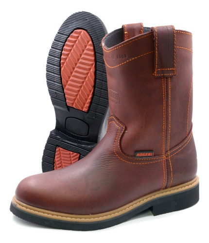 Bota De Piel Shedron Roper Trabajo Resistente Elegante Coni