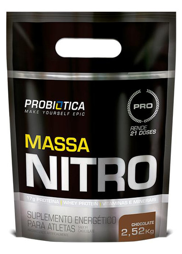 Massa Nitro Chocolate 2,5kg Probiótica