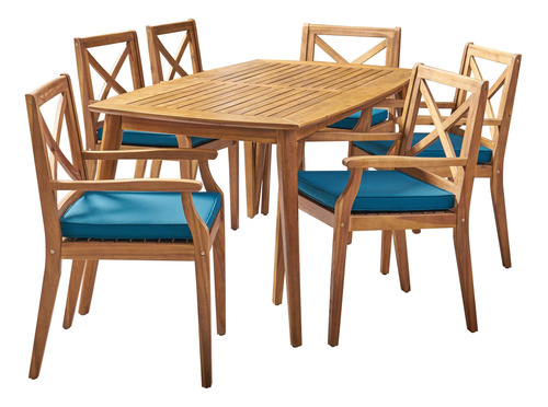 Christopher Knight Home Harvey Outdoor - Juego De Comedor D.