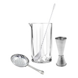 Set Mixing Glass Cocktail Julep 4 Pz Mixologia Bartender Bar