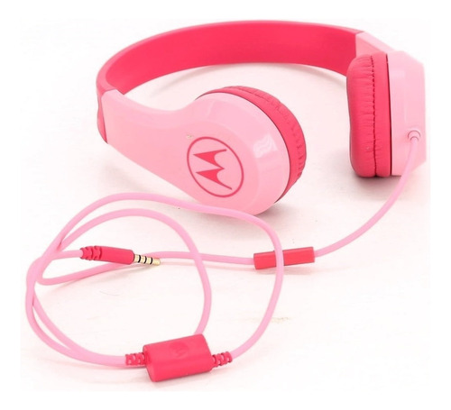 Audífonos Para Niños Motorola Squads 200 Control De Volumen Color Rosa